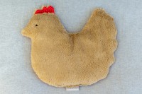 Kinderkissen Aenne die Henne mit Traubenkernfüllung - Bio Plüsch Kinderkissen Aenne die Henne mit Traubenkernfüllung - Bio Plüsch