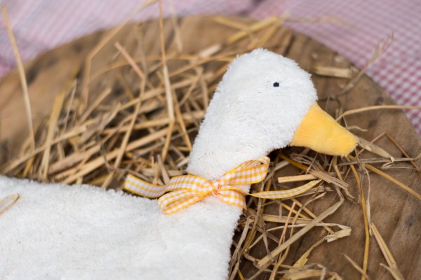 Schmuse-Knister-Tierchen Gans - Bio Plüsch