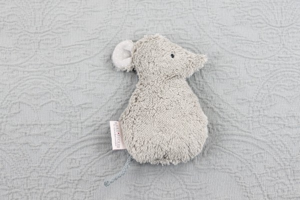 Babykissen Lina die Maus mit Traubenkernfüllung - Bio Plüsch