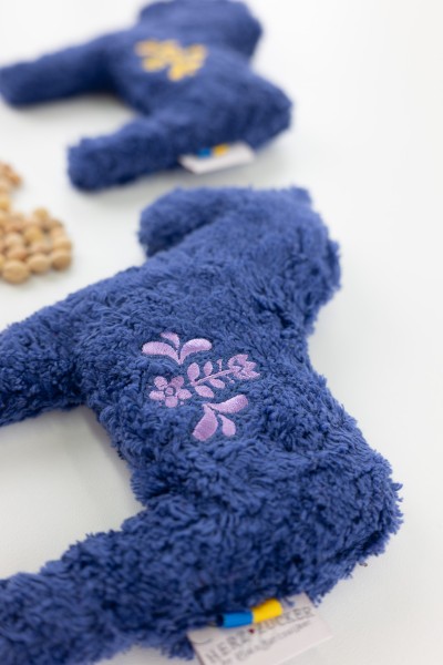 Babykissen Dalapferdchen mit Kirschkernfüllung - Bio Plüsch