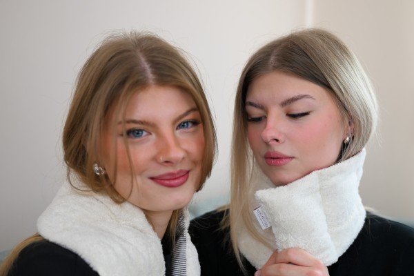 Bio Plüsch 7-Kammerkissen mit Kirschkernfüllung