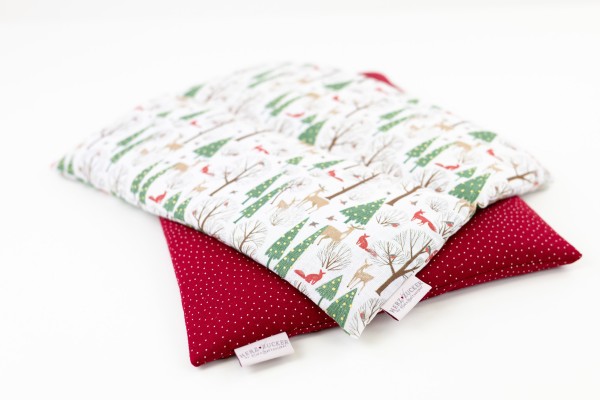 Lendenkissen mit Rapssamenfüllung Winterzauber