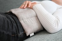 Leinen 7-Kammerkissen mit Rapssamenfüllung Leinen 7-Kammerkissen mit Rapssamenfüllung