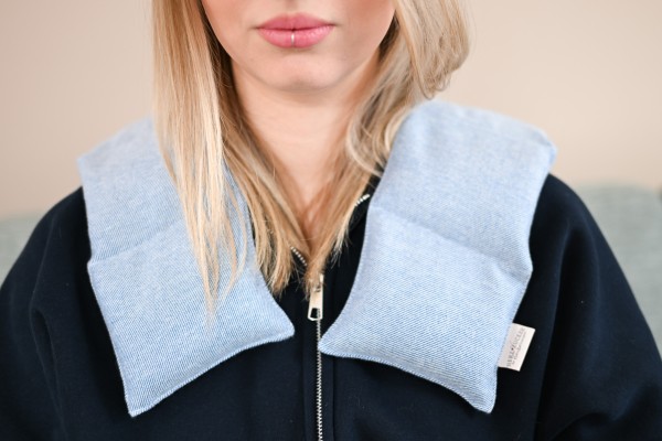 Flanell Schulterkissen mit Rapssamenfüllung