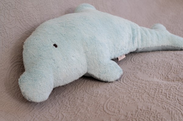 Kuschelkissen Joe der Delphin - Bio Plüsch