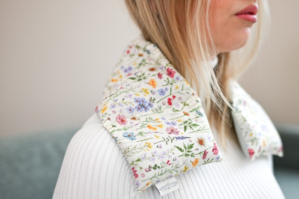 Basic 7-Kammerkissen mit Rapssamenfüllung - Blumenwiese