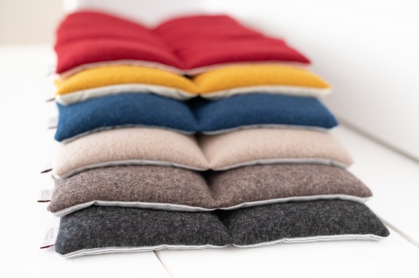 Merino Walk Rücken-Wohlfühlkissen XL mit Rapssamenfüllung