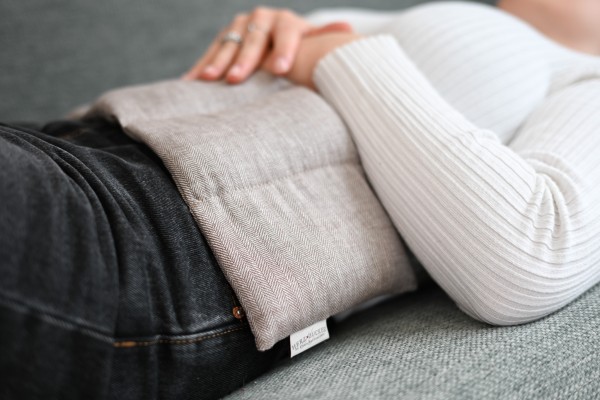 Leinen 7-Kammerkissen mit Rapssamenfüllung