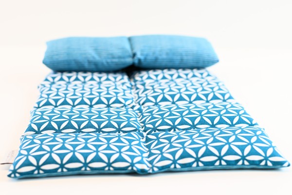 Rücken-Wohlfühlkissen XL mit Rapssamenfüllung - Blume des Lebens